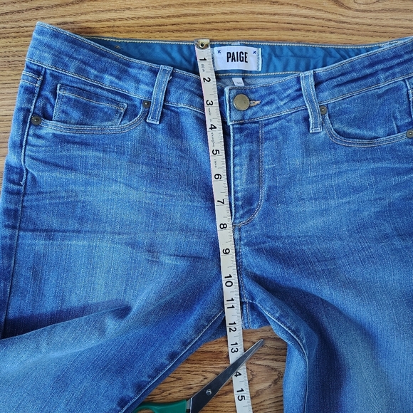 Paige women's Skyline ankle peg jeans, size 30, mid rise, skinny, cotton blend. - Picture 12 of 16